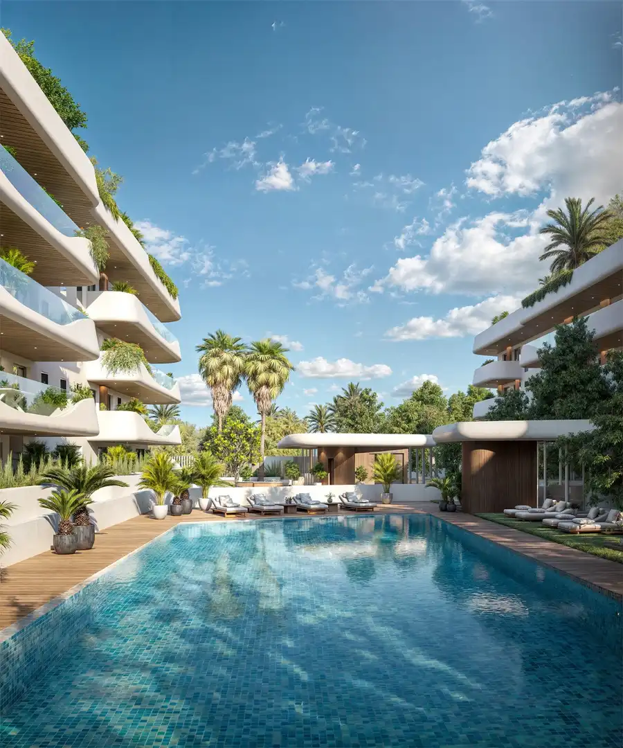 Terraza de Apartamento en venta en Marbella con Aire acondicionado, Terraza y Piscina