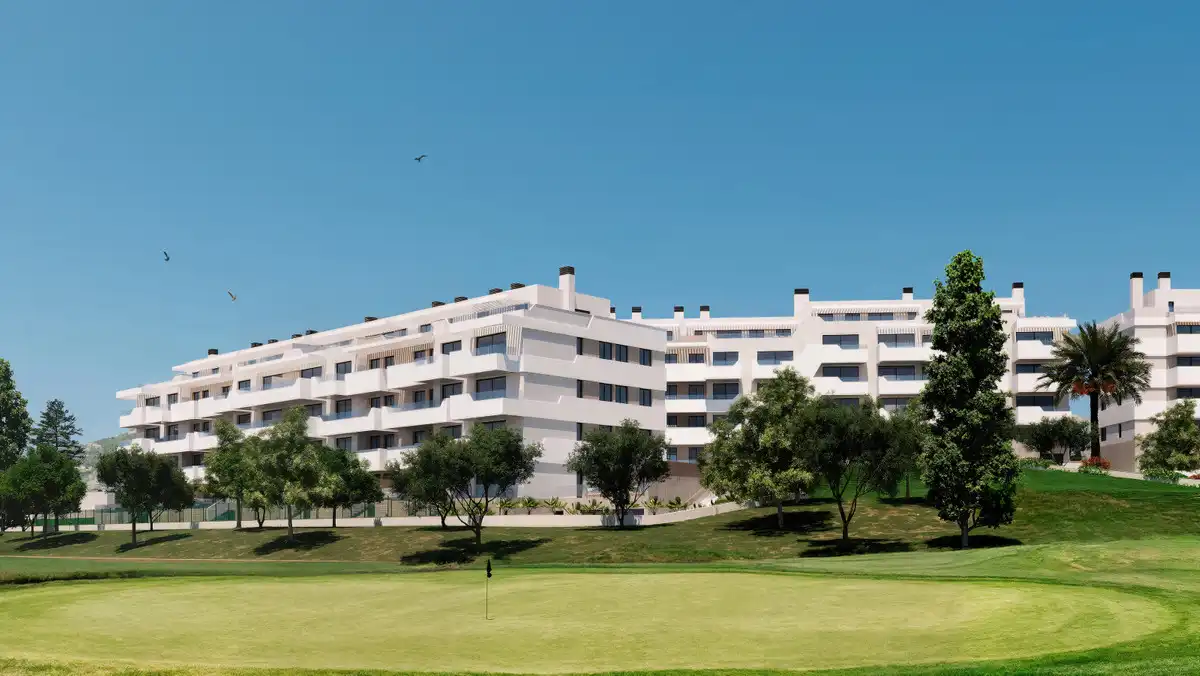 Außenansicht von Erdgeschoss zum Verkauf in Mijas mit Klimaanlage, Privatgarten und Terrasse