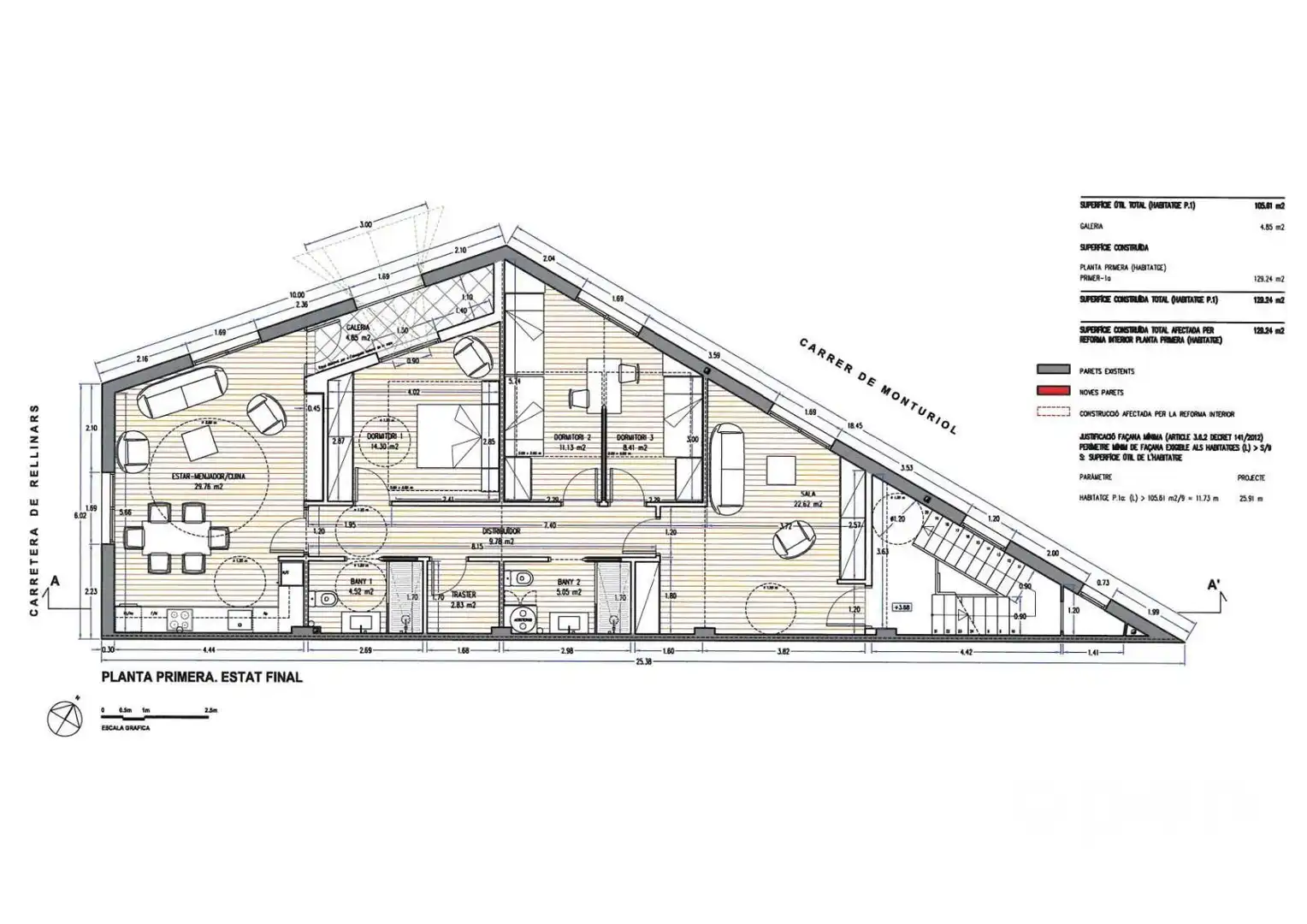 Wohnung zum Verkauf in Terrassa mit Klimaanlage, Heizung und Terrasse