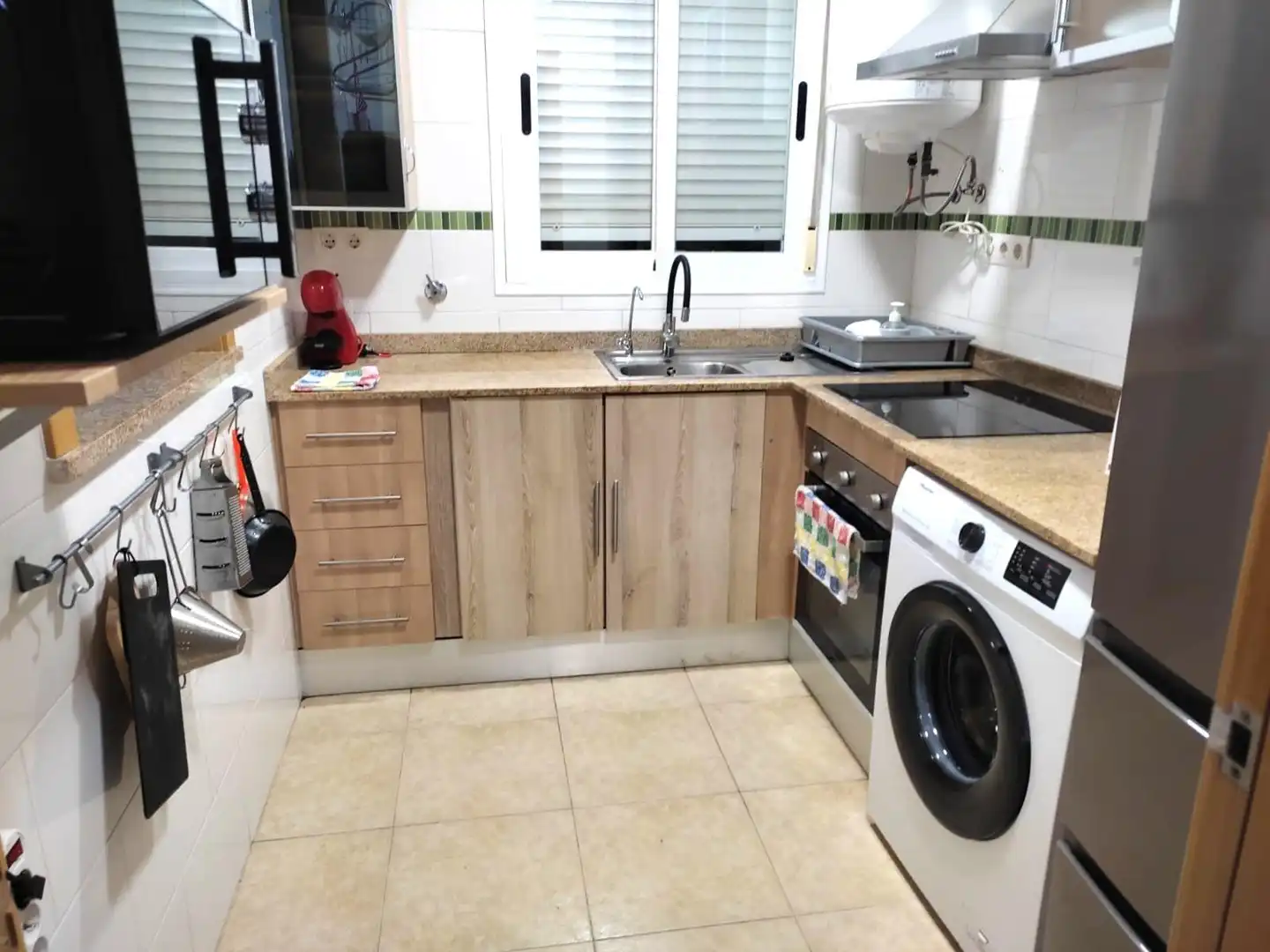 Cocina de Apartamento en venta en Oropesa del Mar / Orpesa con Aire acondicionado, Jardín privado y Terraza