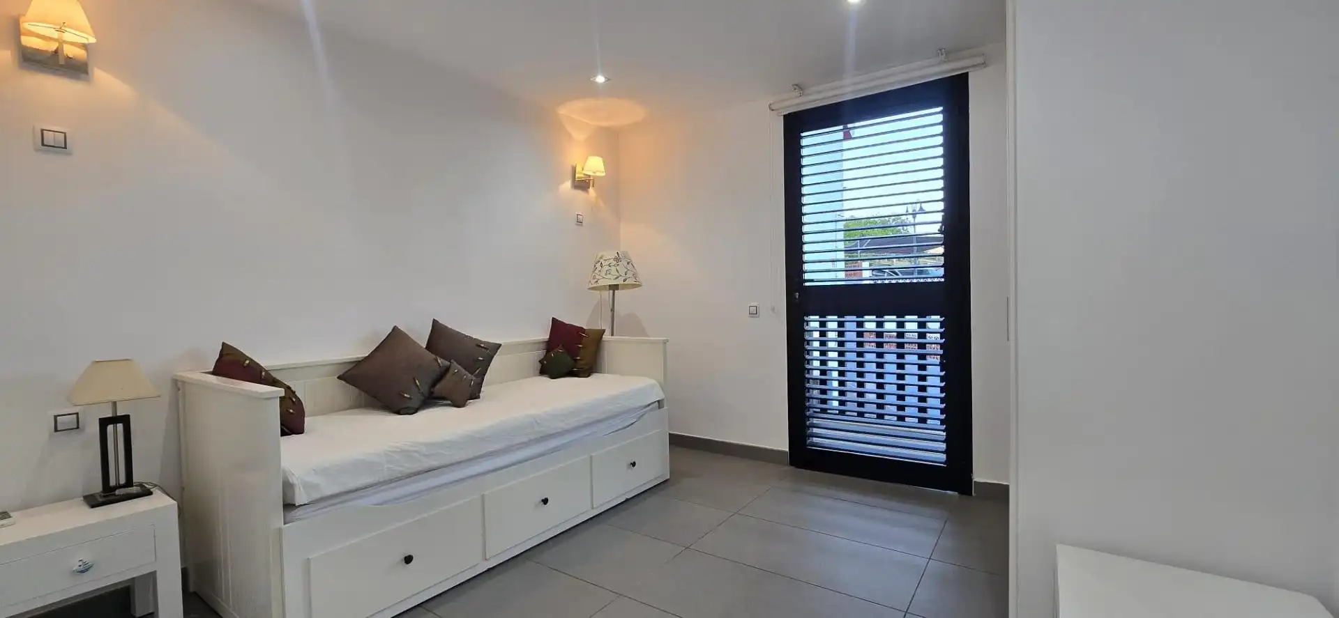 Schlafzimmer von Haus oder Chalet zur Miete in San Bartolomé de Tirajana mit Klimaanlage, Privatgarten und Terrasse