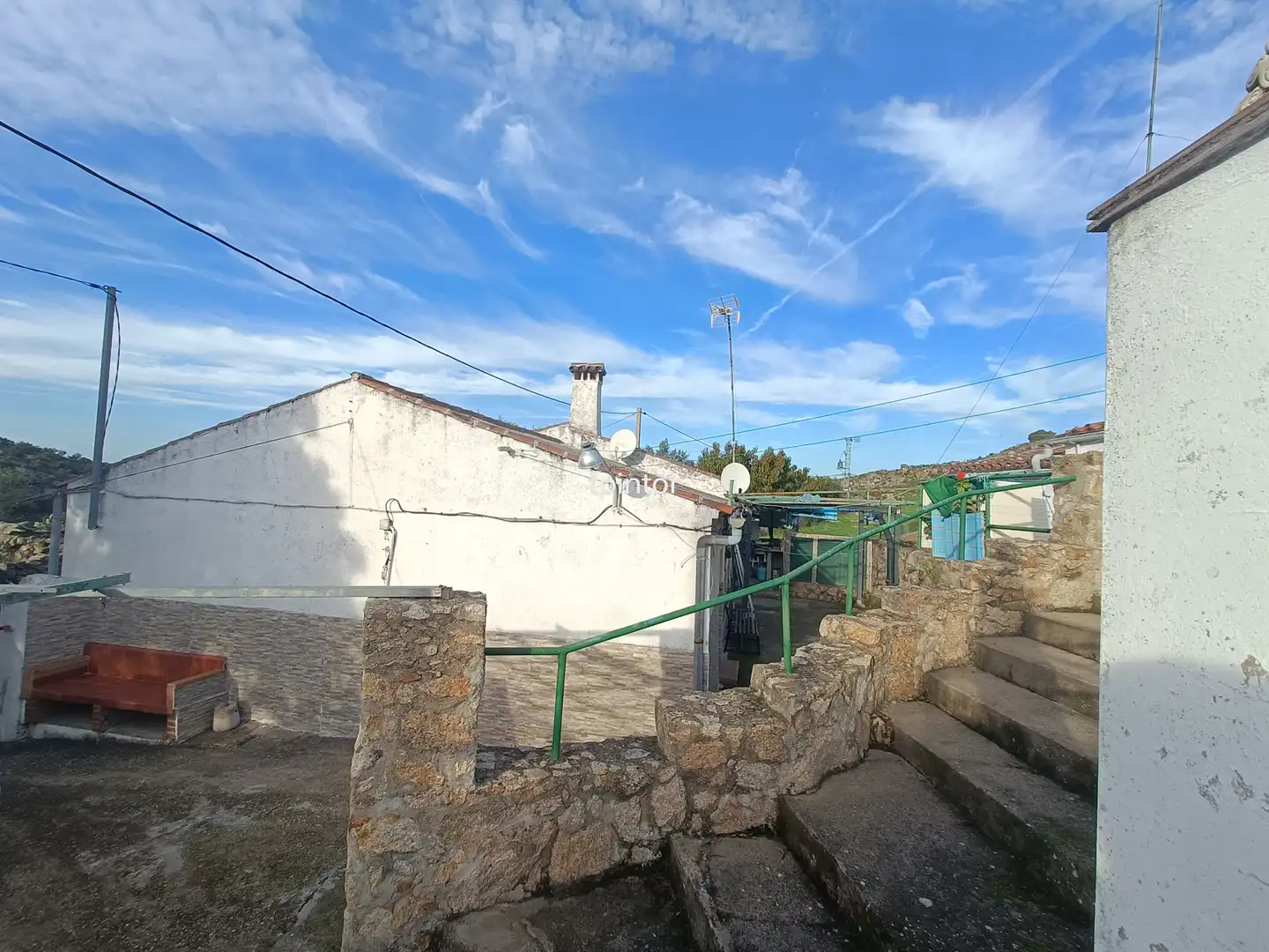 Exterior view of Houses for sale in Valencia de Alcántara  with Terrace, Swimming Pool and Furnished