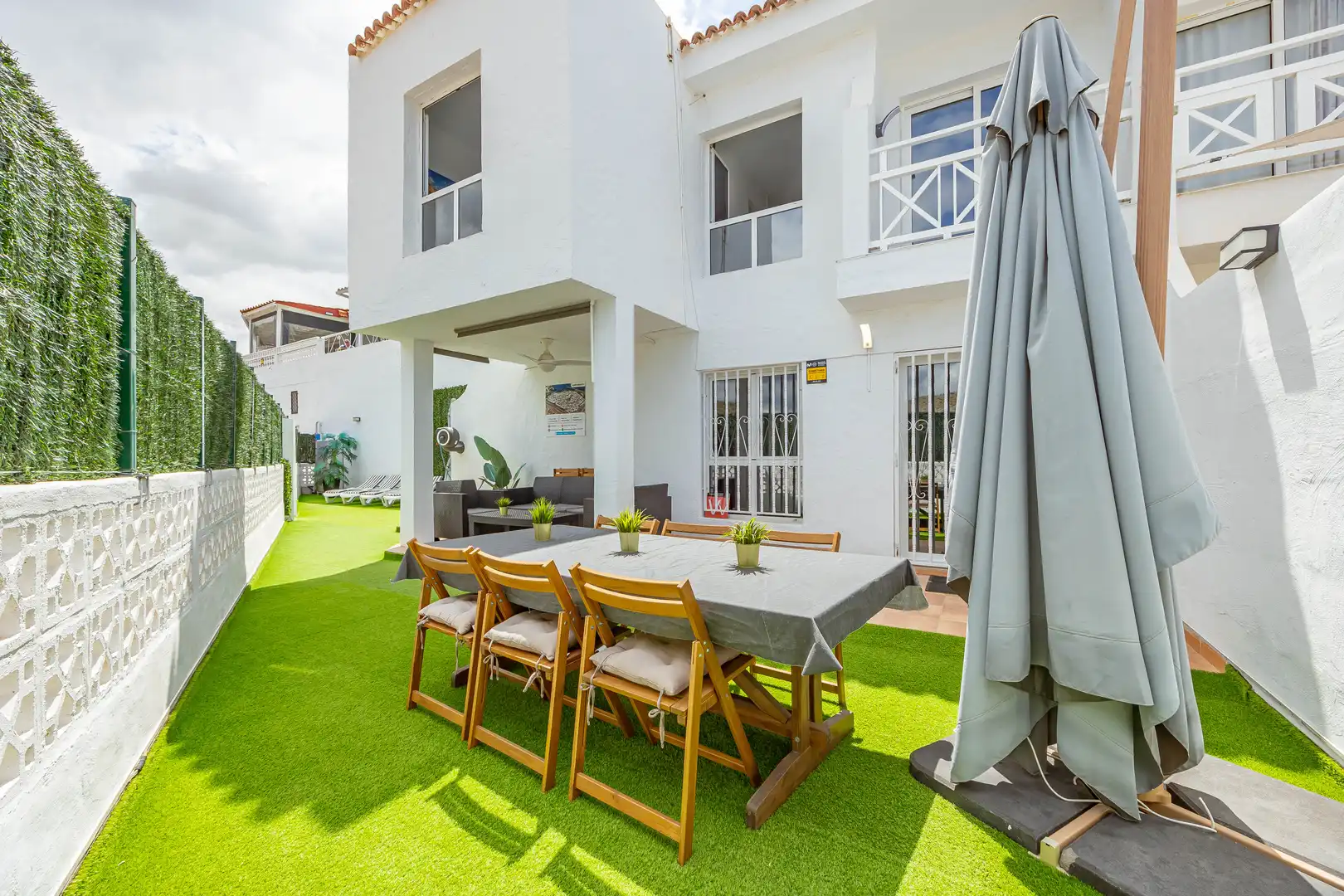Terraza de Casa o chalet de alquiler en Mogán con Jardín privado, Terraza y Amueblado