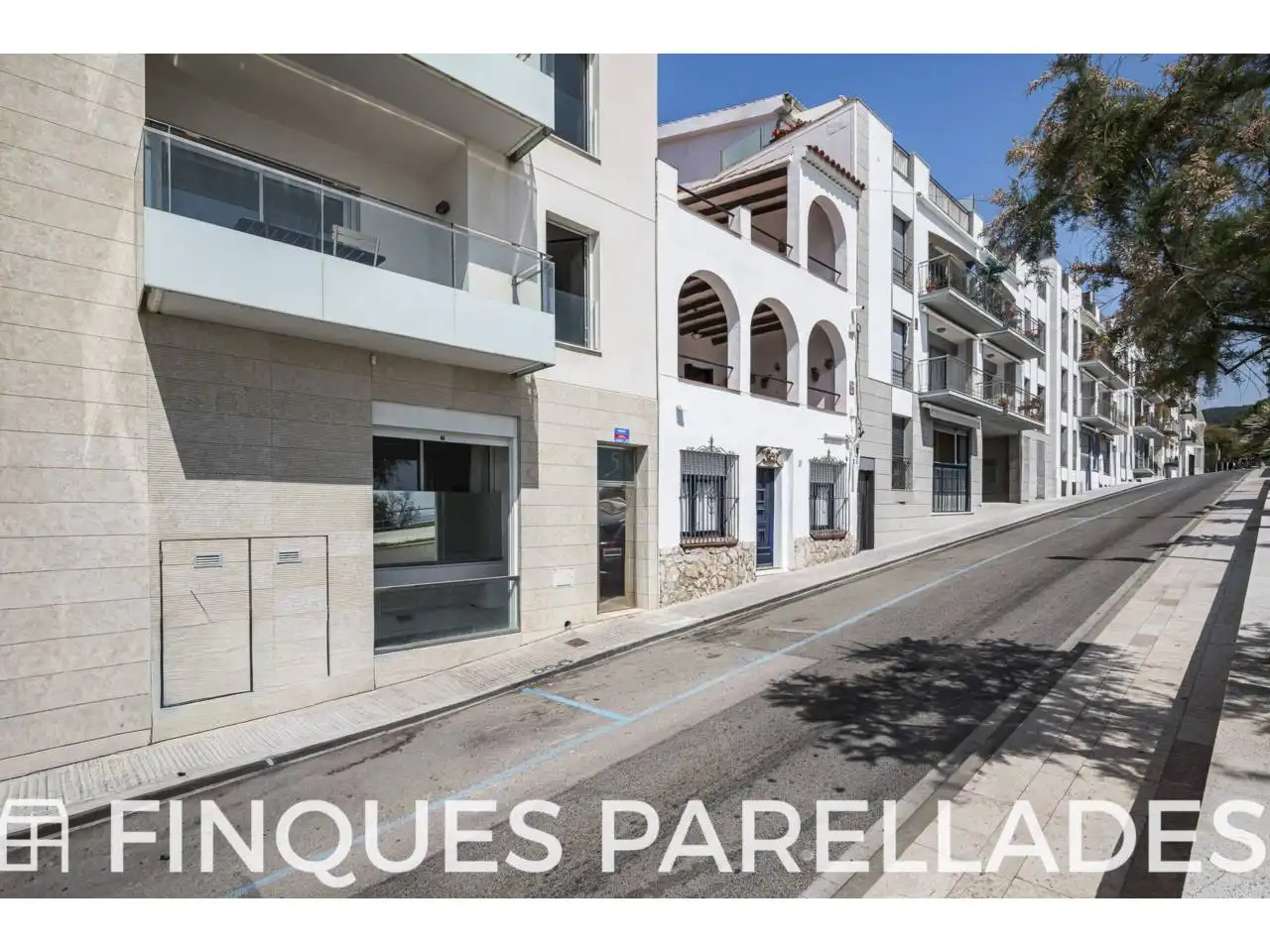 Exterior view of Attic for sale in Sitges  with Air Conditioner, Heating and Parquet flooring