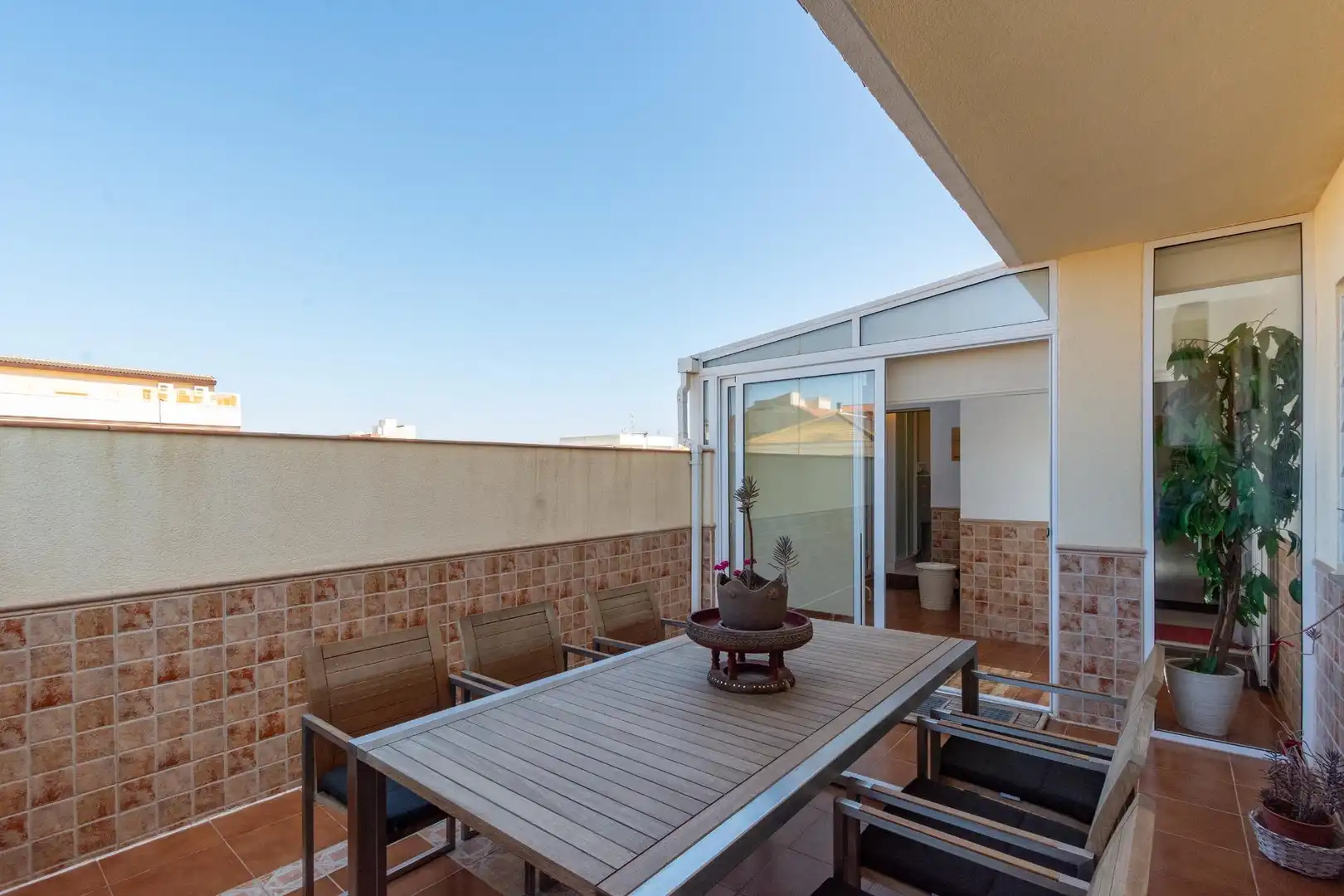 Terraza de Casa o chalet en venta en Fuente Álamo de Murcia con Aire acondicionado, Calefacción y Parquet