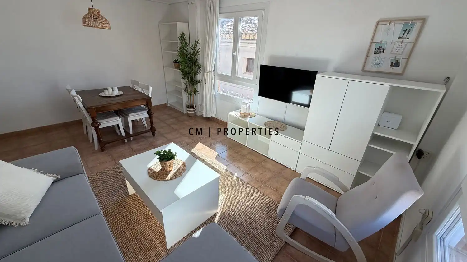 Living room of Flat for rent in Valencia  with Air Conditioner, Heating and Furnished