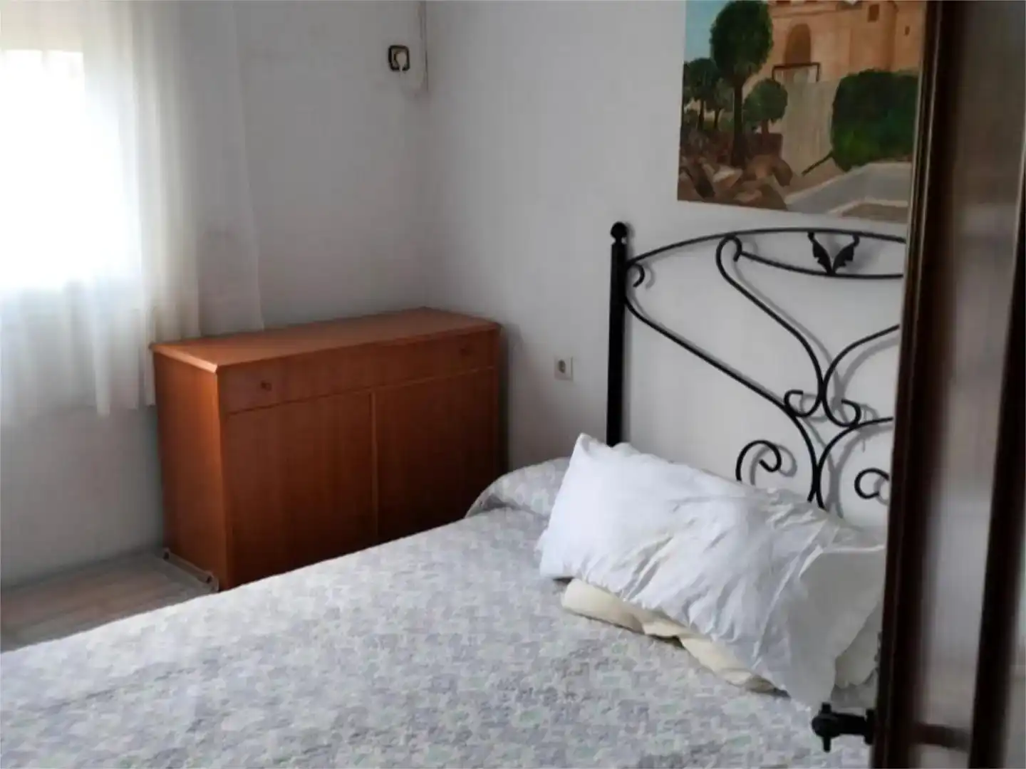 Schlafzimmer von Wohnung zur Miete in Andújar mit Klimaanlage, Privatgarten und Schwimmbad