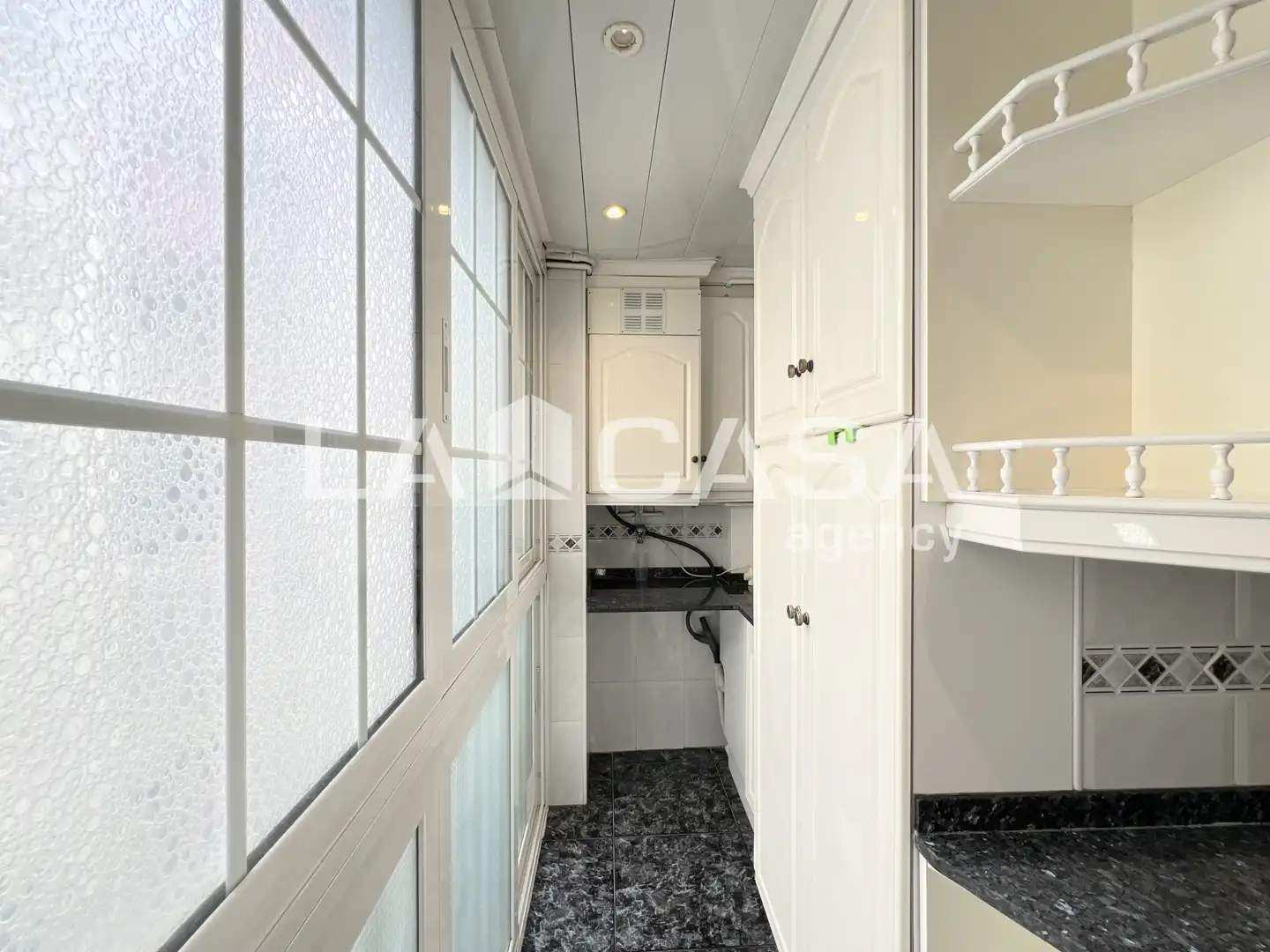 Kitchen of Flat for sale in Badalona  with Heating and Balcony