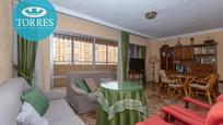 Living room of Flat for sale in Málaga Capital  with Parquet flooring, Terrace and Storage room