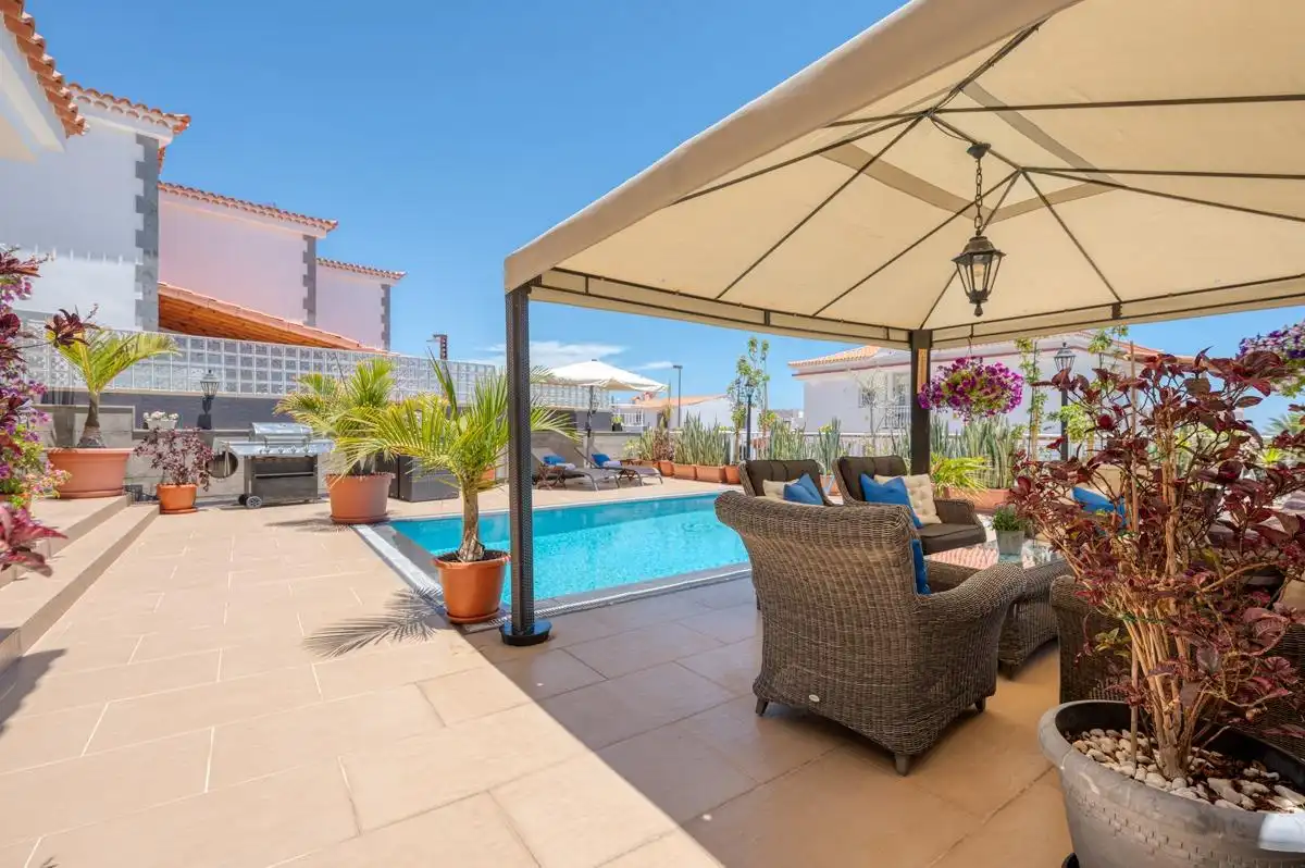 Terrassa de Casa adosada en venda en Mogán amb Jardí privat, Terrassa i Piscina