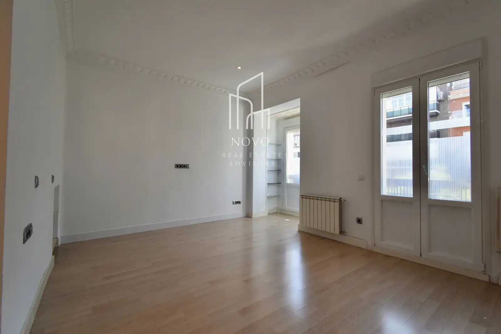 Schlafzimmer von Wohnung zur Miete in Madrid mit Klimaanlage, Heizung und Terrasse