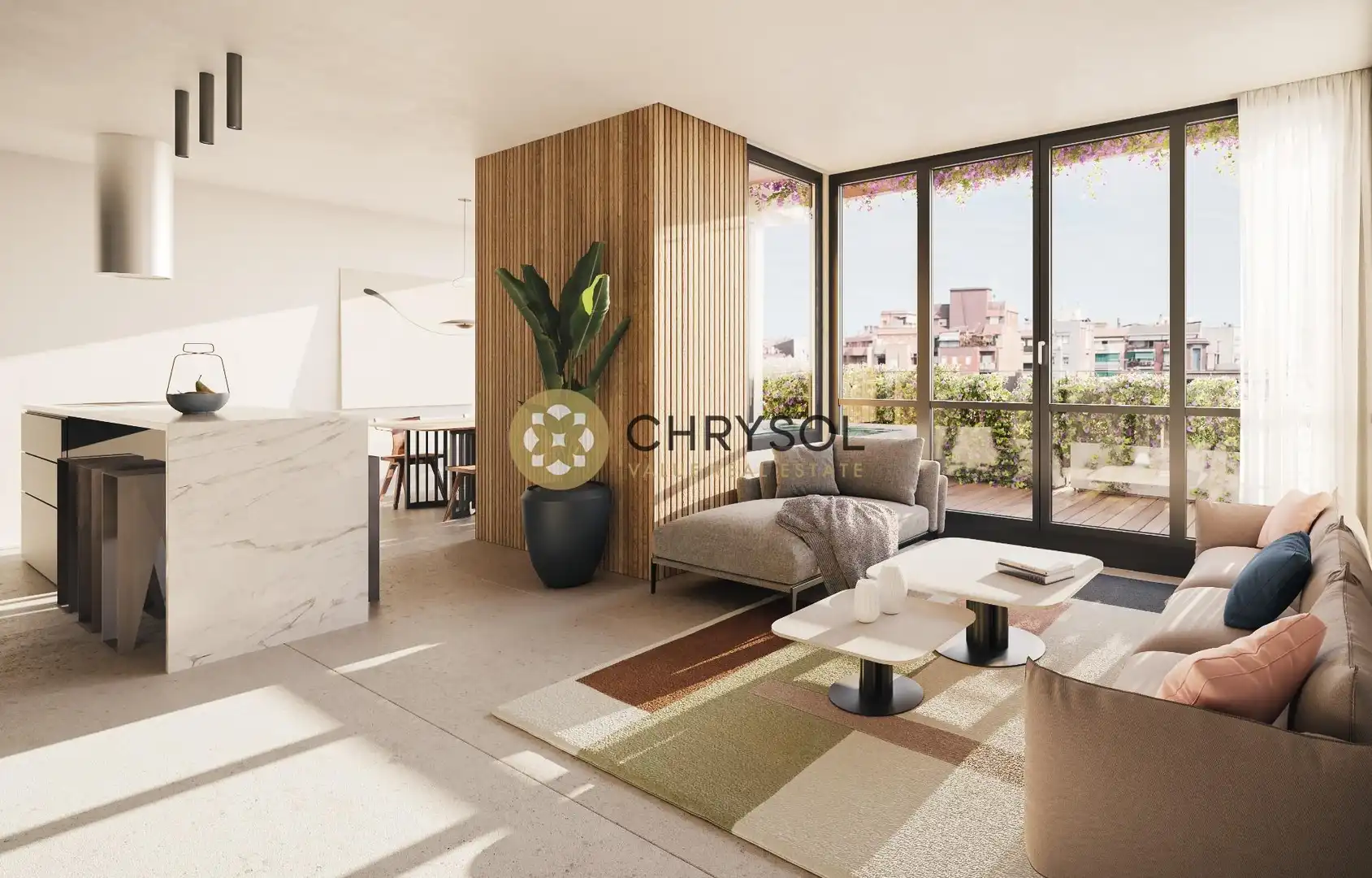 Sala d'estar de Casa o xalet en venda en Barcelona amb Aire condicionat, Calefacció i Parquet
