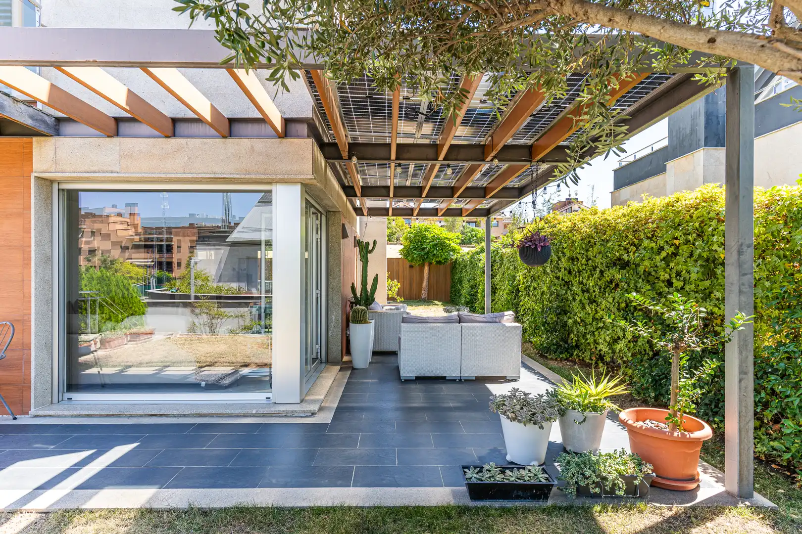 Terrace of Detached homes for sale in Las Rozas de Madrid  with Air Conditioner, Heating and Private garden