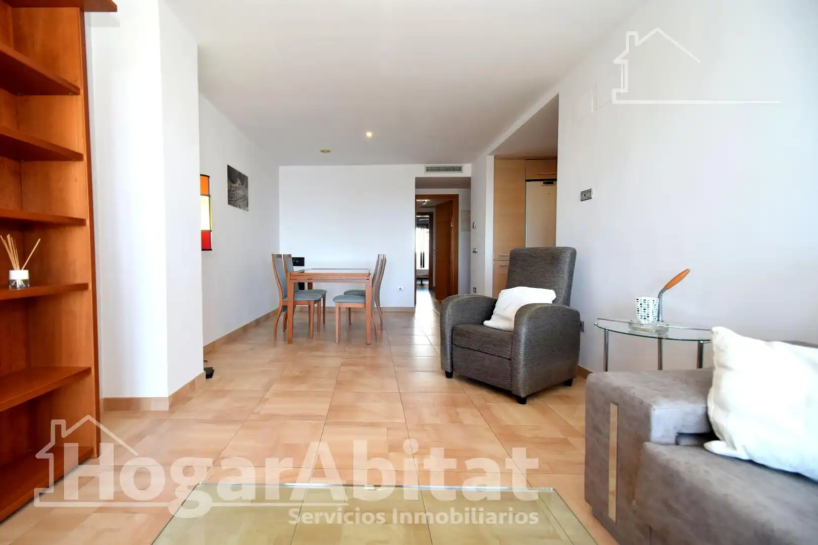 Living room of Flat for sale in Castellón de la Plana / Castelló de la Plana  with Air Conditioner, Heating and Furnished
