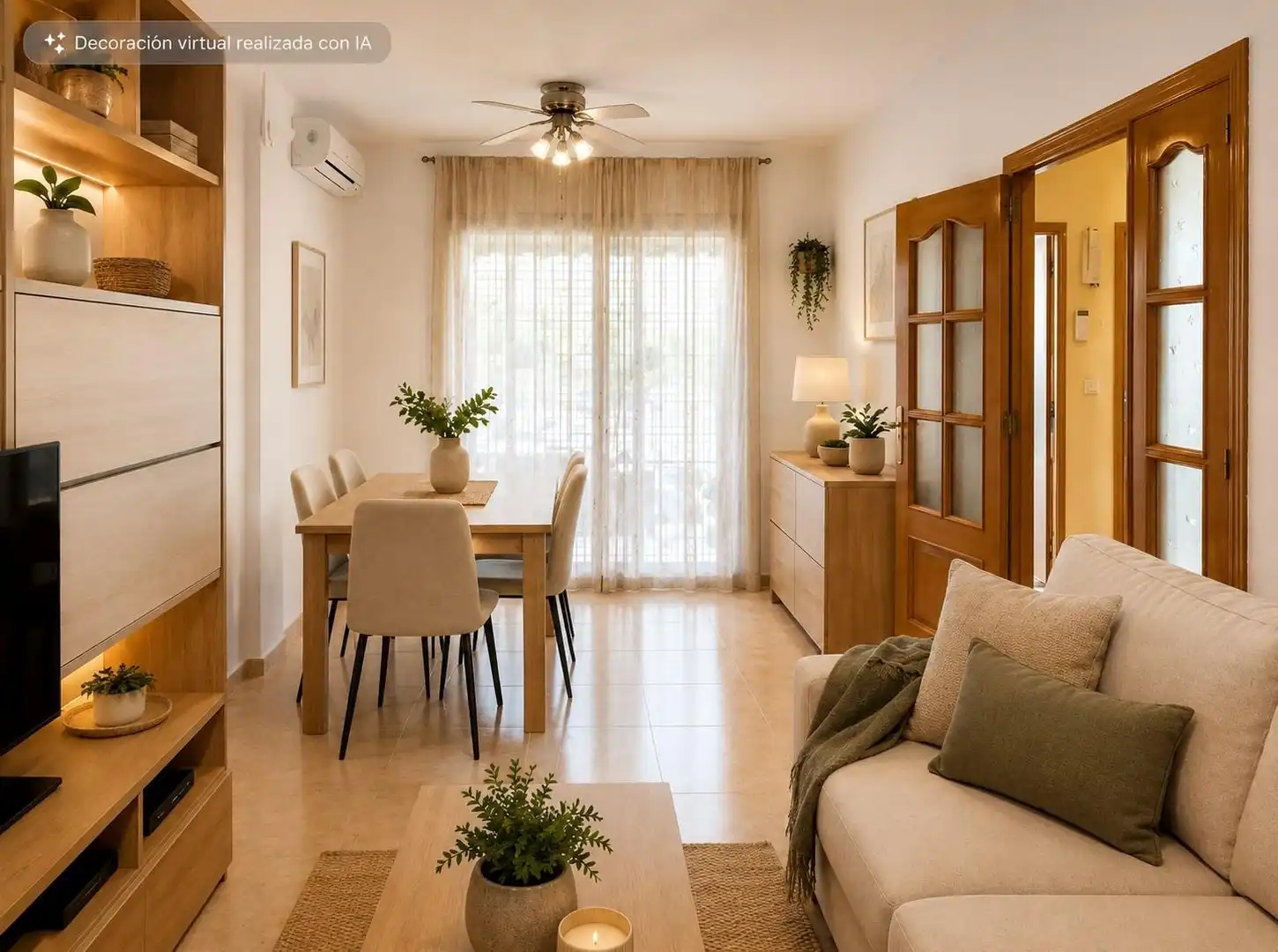 Sala de estar de Casa adosada en venta en San Javier con Aire acondicionado, Calefacción y Terraza
