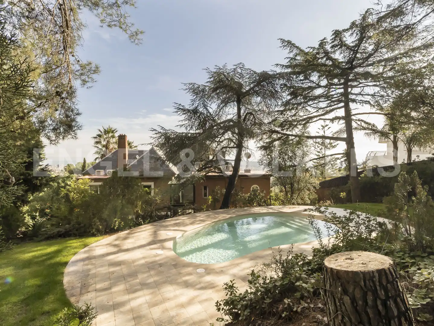 Garden of Houses for rent in Barcelona  with Air Conditioner, Heating and Private garden