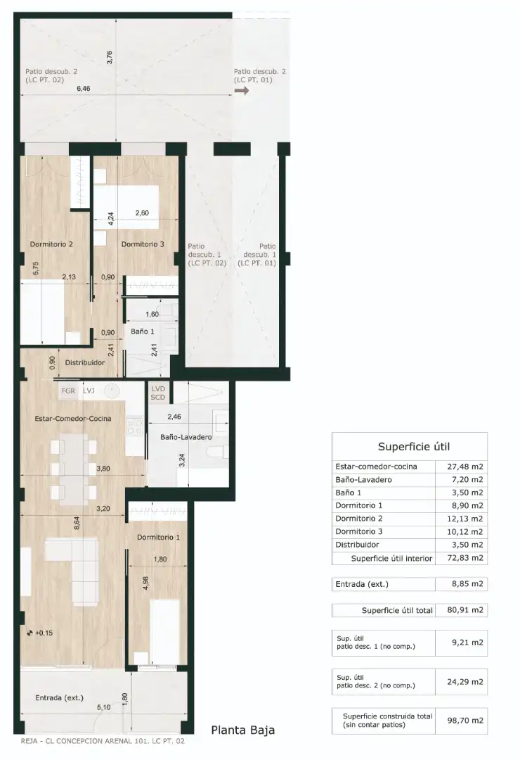 Piso con ascensor en venta en Carrer Concepción Arenal 101, imagen 34