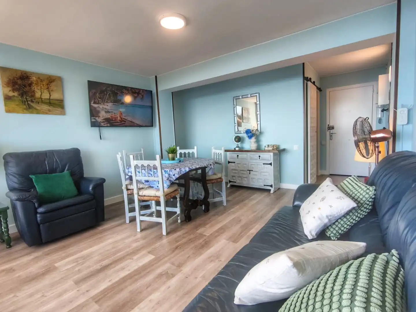 Wohnzimmer von Wohnung zum Verkauf in Lloret de Mar mit Heizung, Privatgarten und Terrasse
