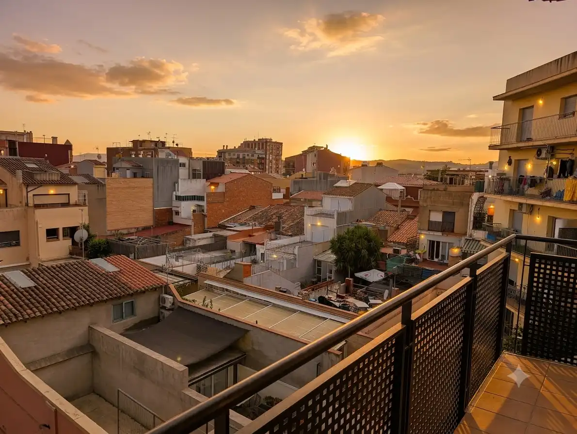 Exterior view of Flat for rent in Sabadell  with Air Conditioner, Heating and Parquet flooring
