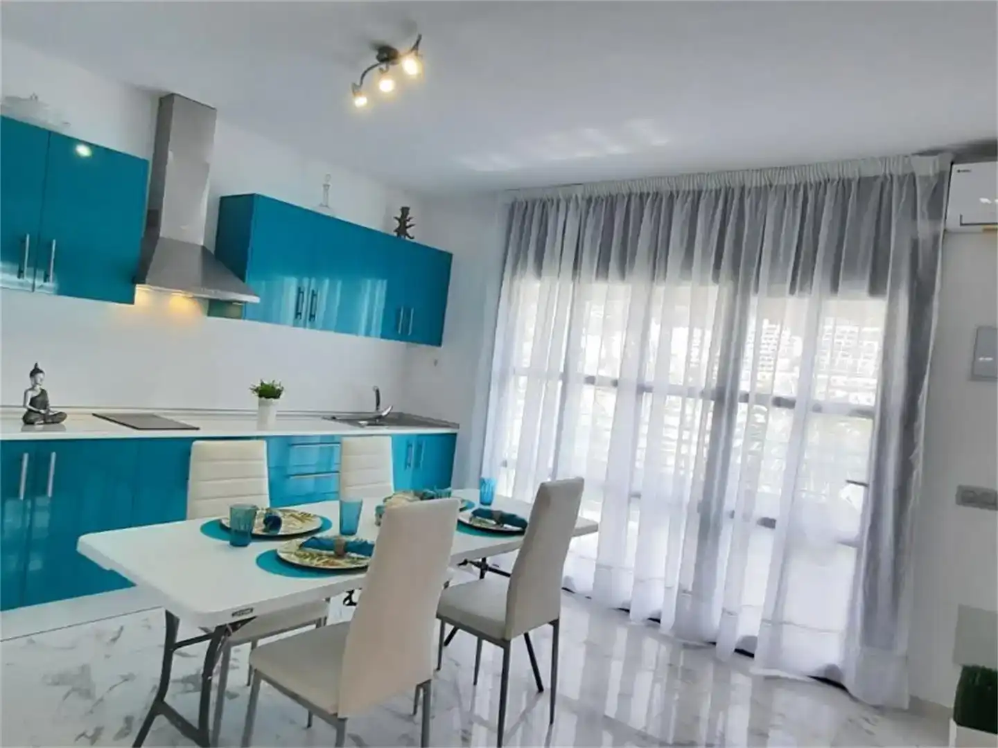 Cuina de Apartament en venda en Mogán amb Aire condicionat, Piscina i Balcó