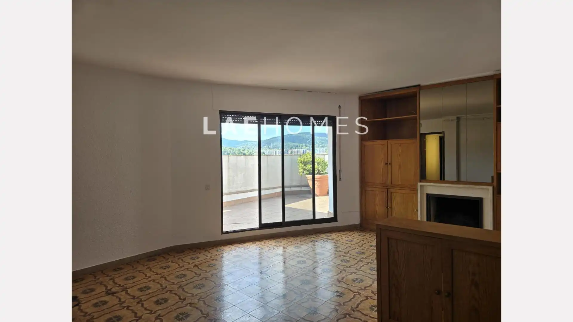 Sala d'estar de Àtic en venda en Terrassa amb Calefacció i Terrassa