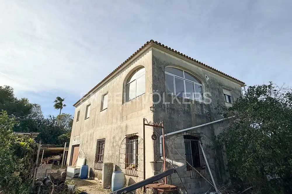 Vista exterior de Casa o chalet en venta en Dénia con Calefacción, Jardín privado y Terraza