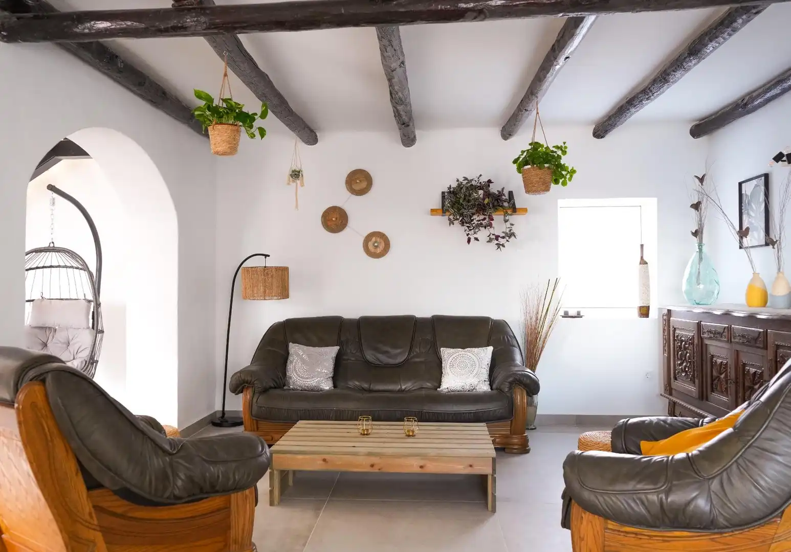 Sala de estar de Casa o chalet en venta en Tías con Jardín privado, Terraza y Piscina