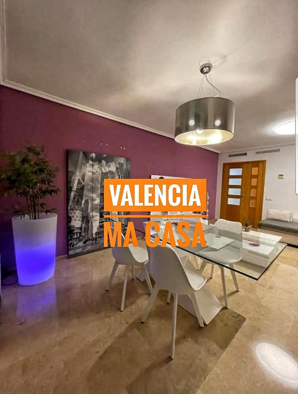 Menjador de Pis de lloguer en  Valencia Capital amb Aire condicionat, Calefacció i Piscina