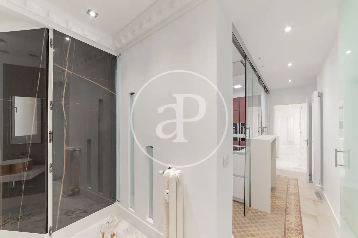 Baño de Piso de alquiler en Madrid con Aire acondicionado, Calefacción y Terraza