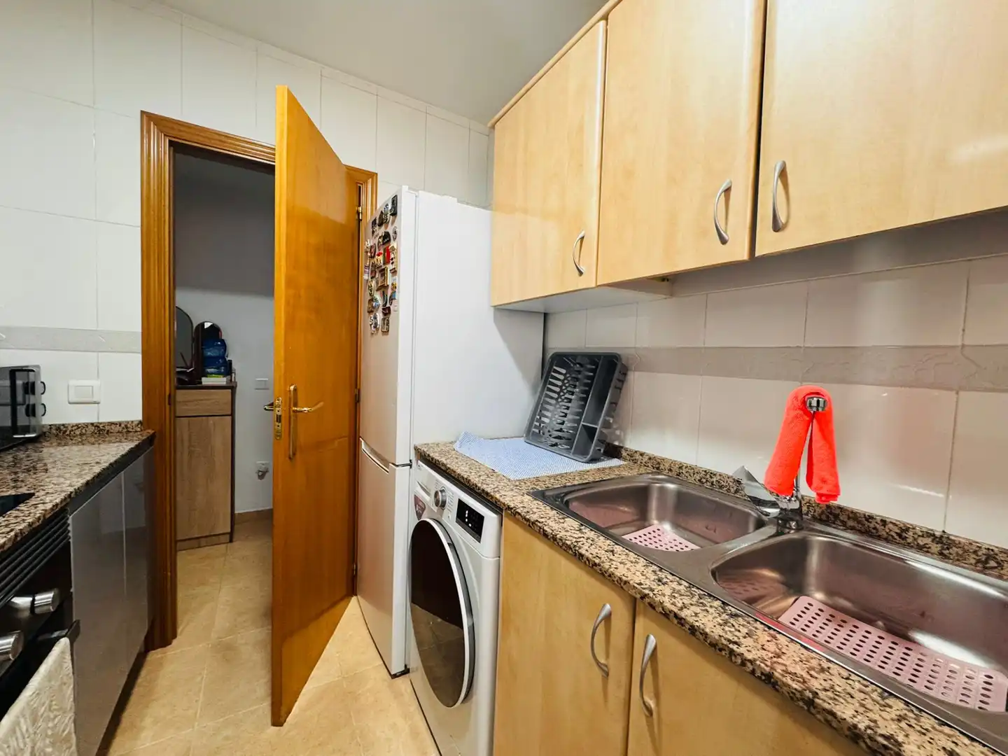 Kitchen of Flat for sale in La Canonja  with Air Conditioner, Terrace and Furnished