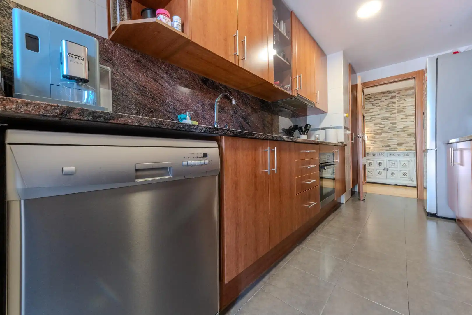 Cocina de Planta baja en venta en Sabadell con Aire acondicionado, Calefacción y Jardín privado