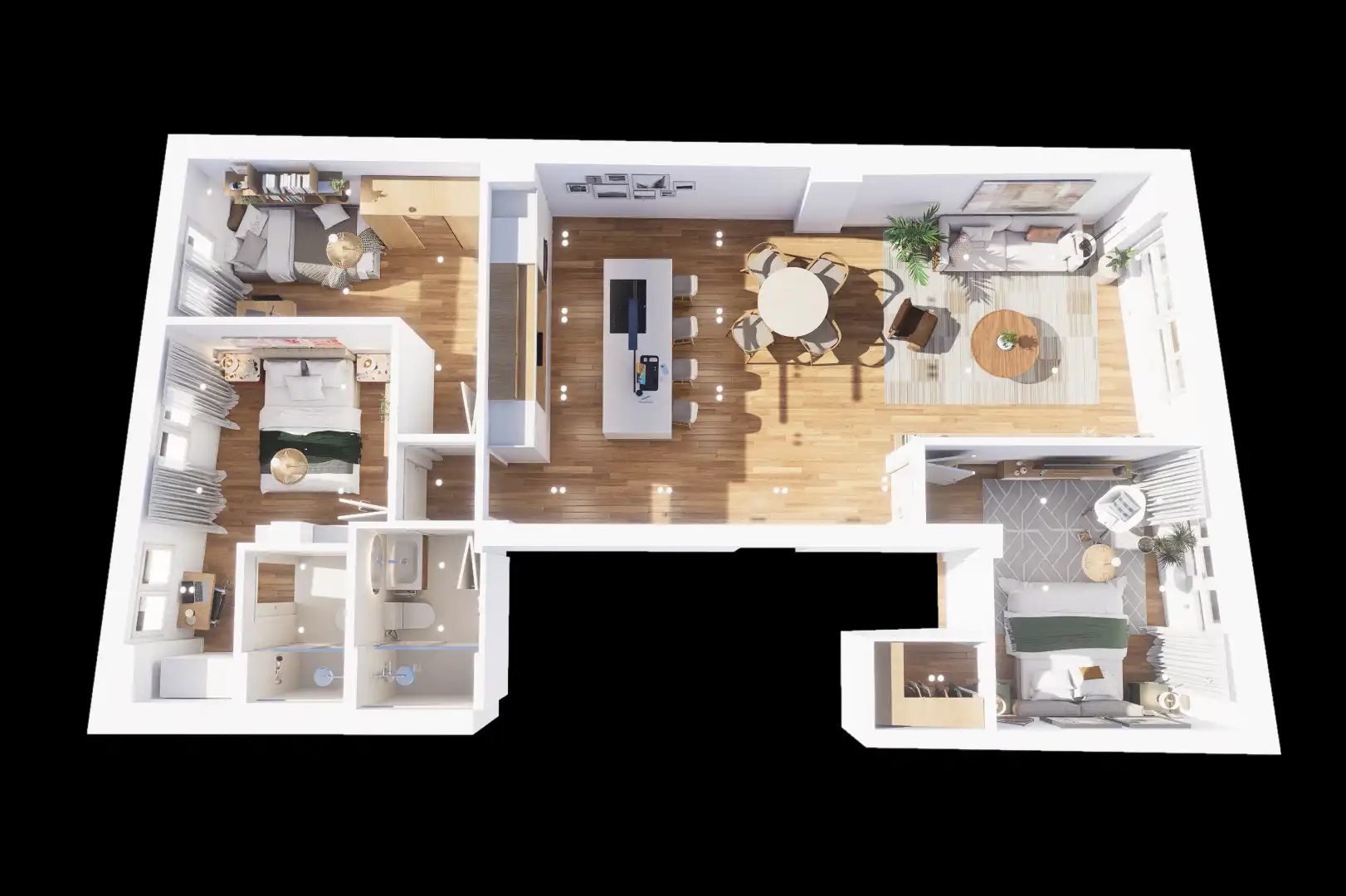 Flat for sale in Granada  with Air Conditioner and Heating