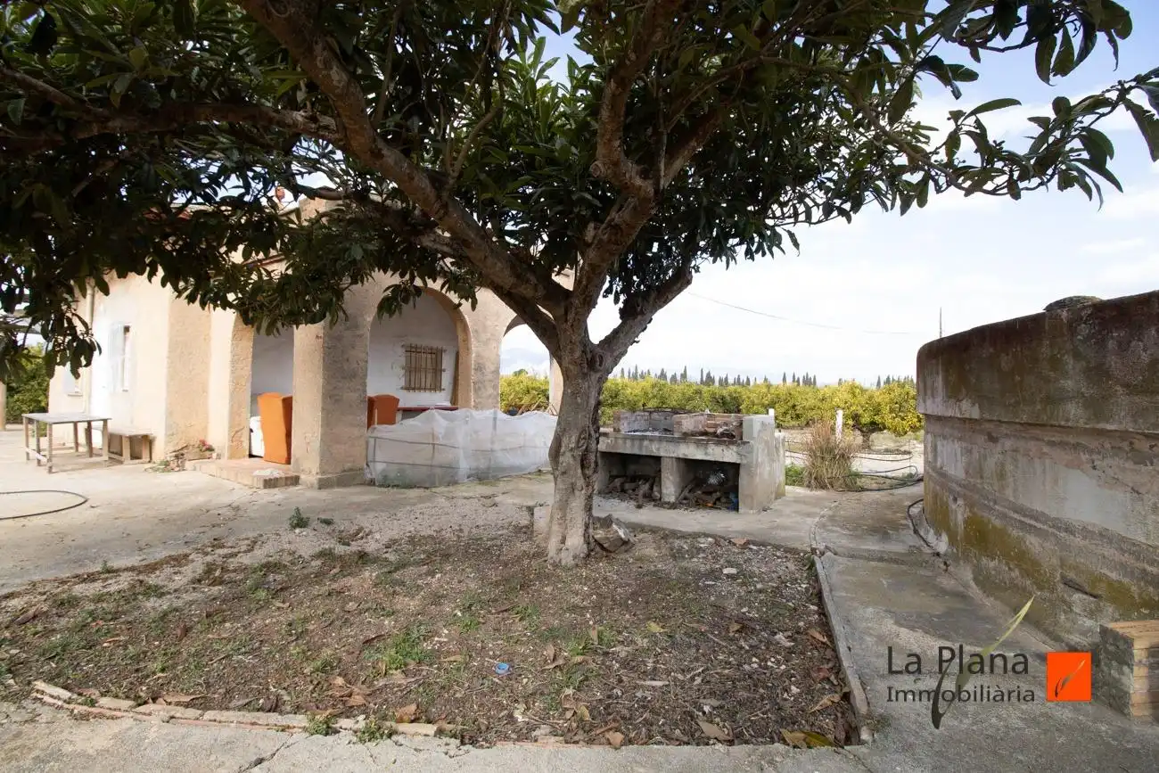 Vista exterior de Finca rústica en venda en Santa Bàrbara amb Aire condicionat, Piscina i Moblat