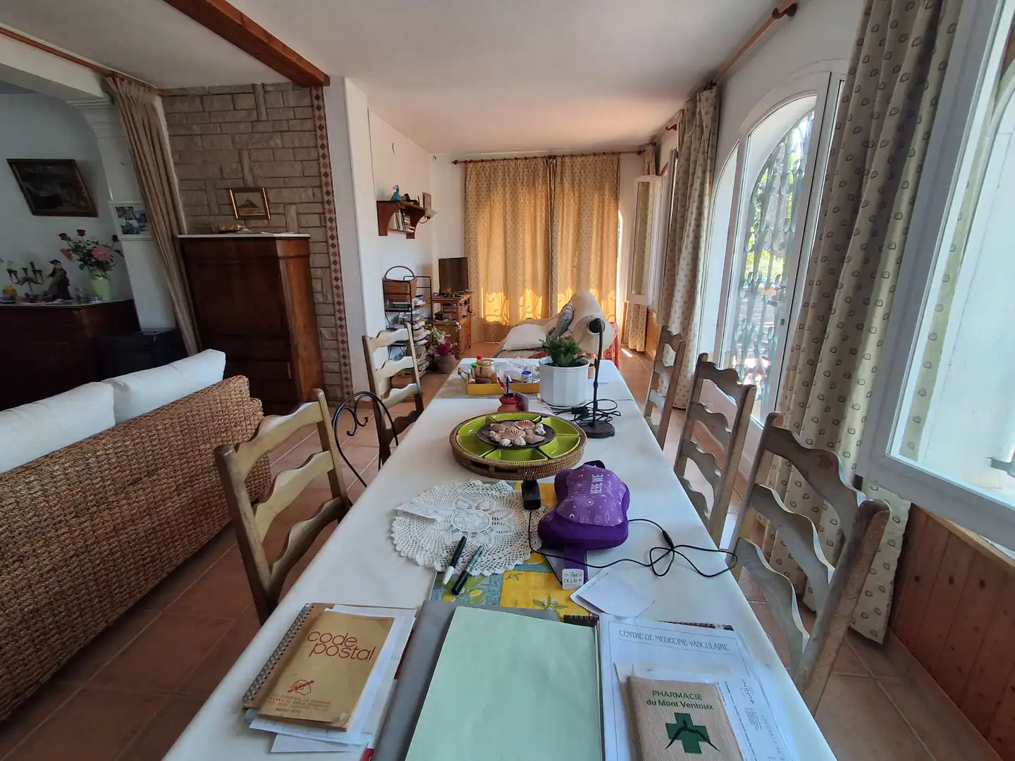 Menjador de Casa o xalet en venda en Mont-roig del Camp amb Aire condicionat, Jardí privat i Terrassa