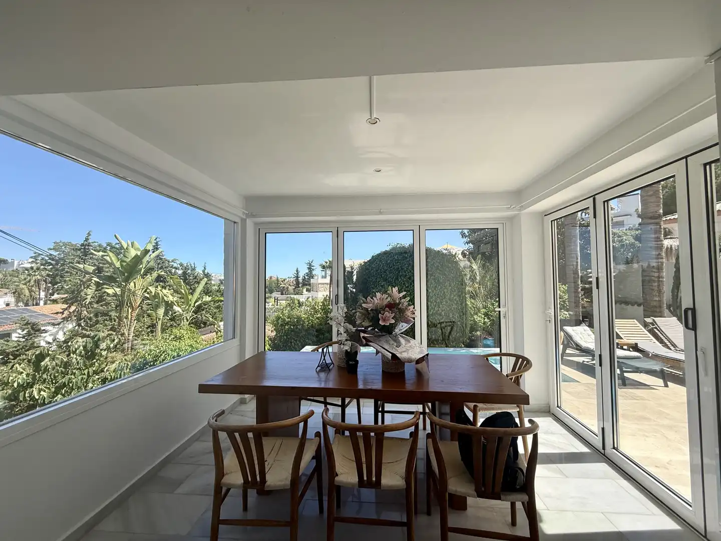Comedor de Casa o chalet en venta en Marbella con Aire acondicionado, Jardín privado y Terraza