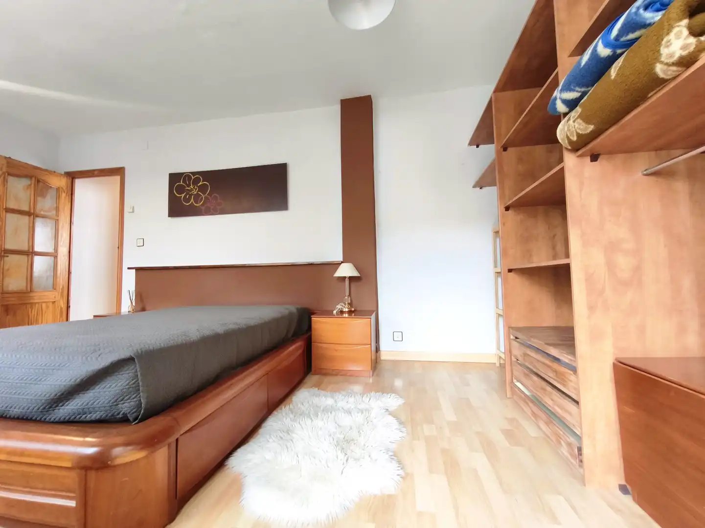 Schlafzimmer von Wohnung zum Verkauf in  Logroño mit Heizung, Parkett und Möbliert