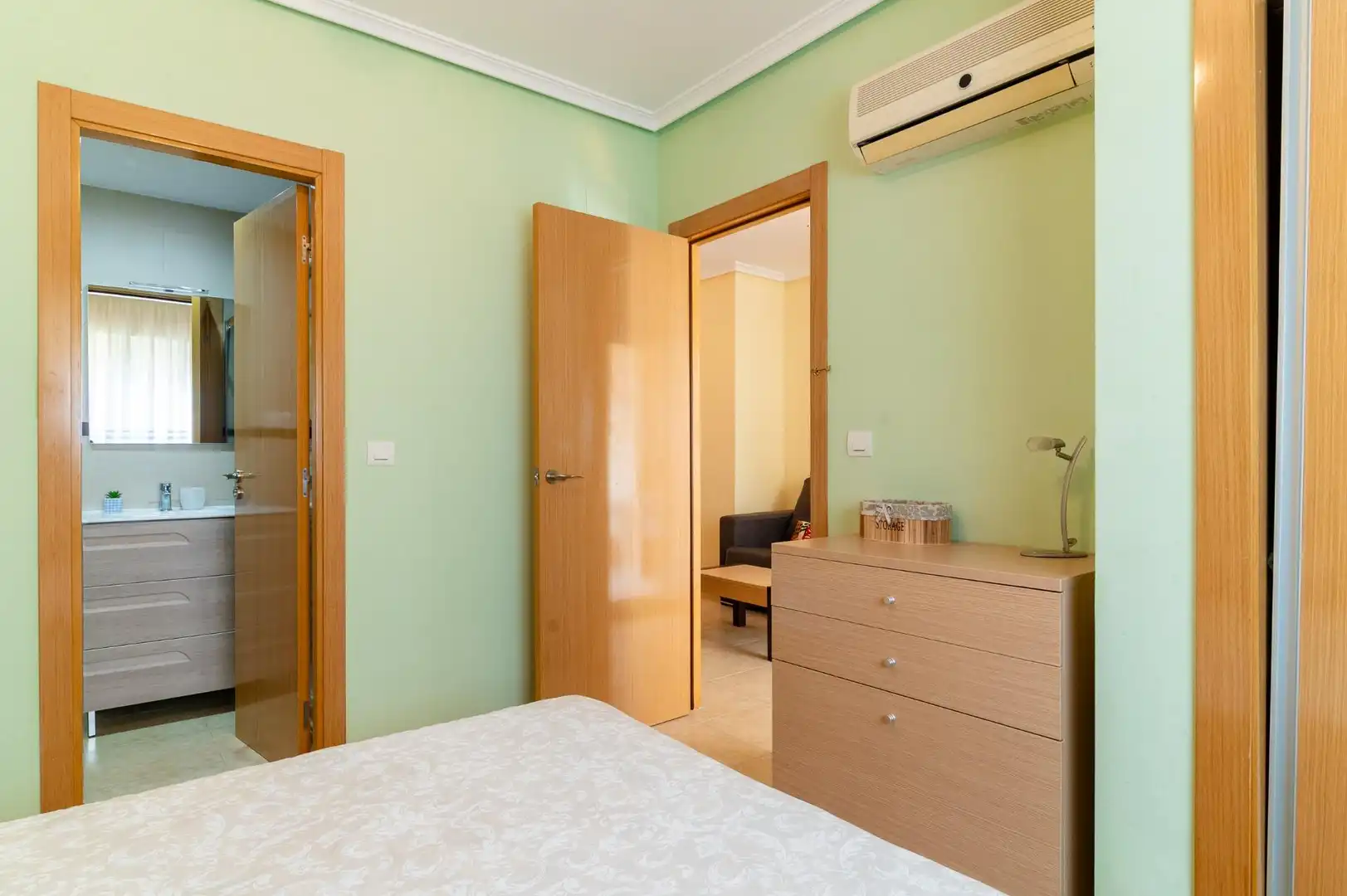 Dormitori de Apartament en venda en Oropesa del Mar / Orpesa amb Aire condicionat, Jardí privat i Terrassa