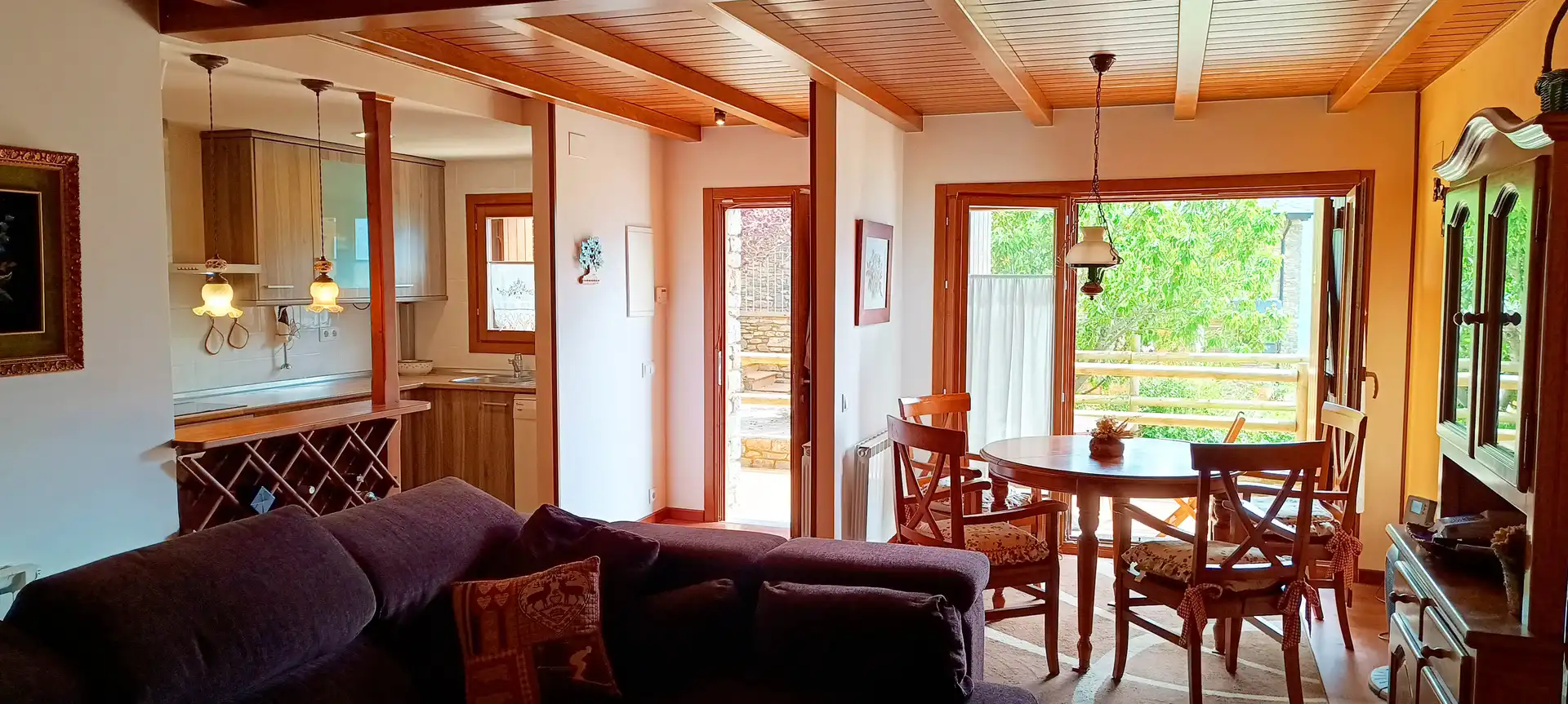 Living room of Detached homes for sale in Sort  with Heating, Parquet flooring and Terrace