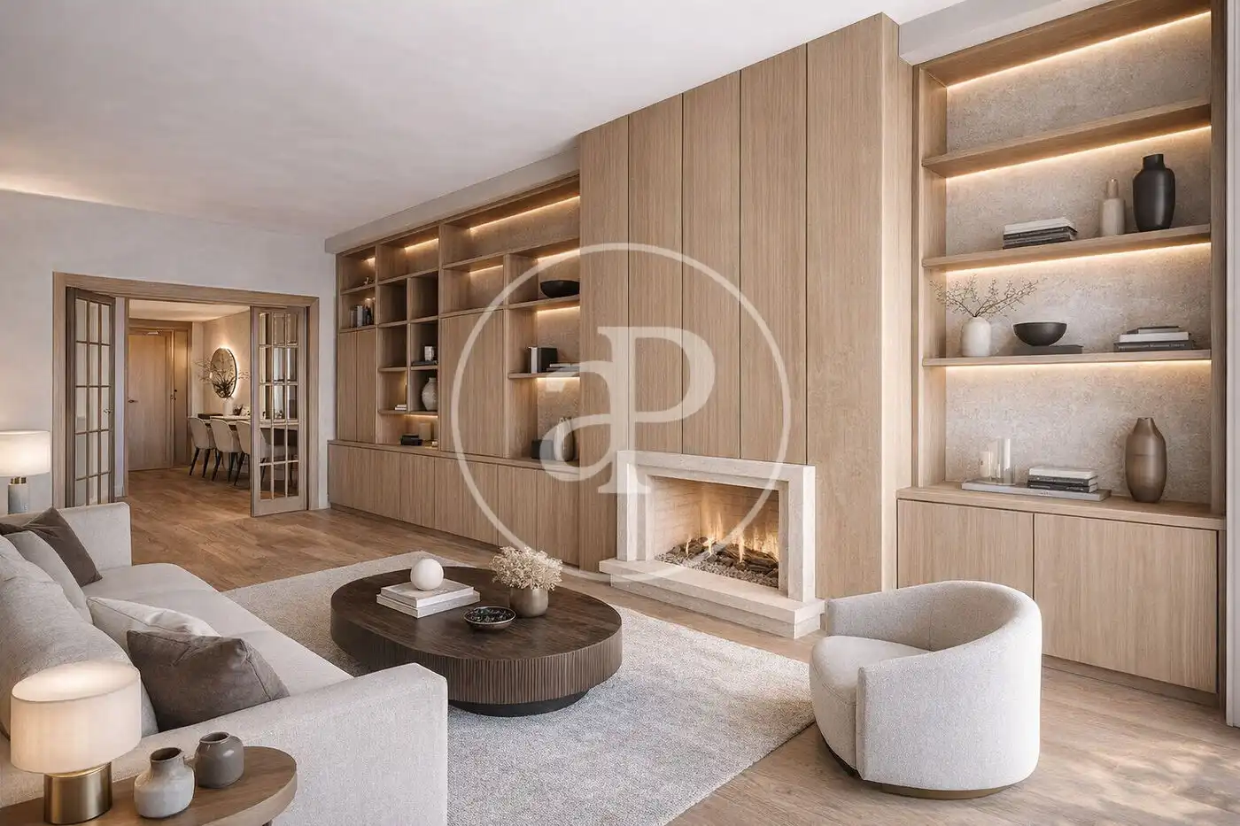 Sala de estar de Piso en venta en Barcelona con Aire acondicionado, Calefacción y Balcón