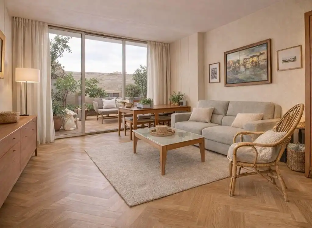 Living room of Flat for sale in Sant Cugat del Vallès  with Terrace