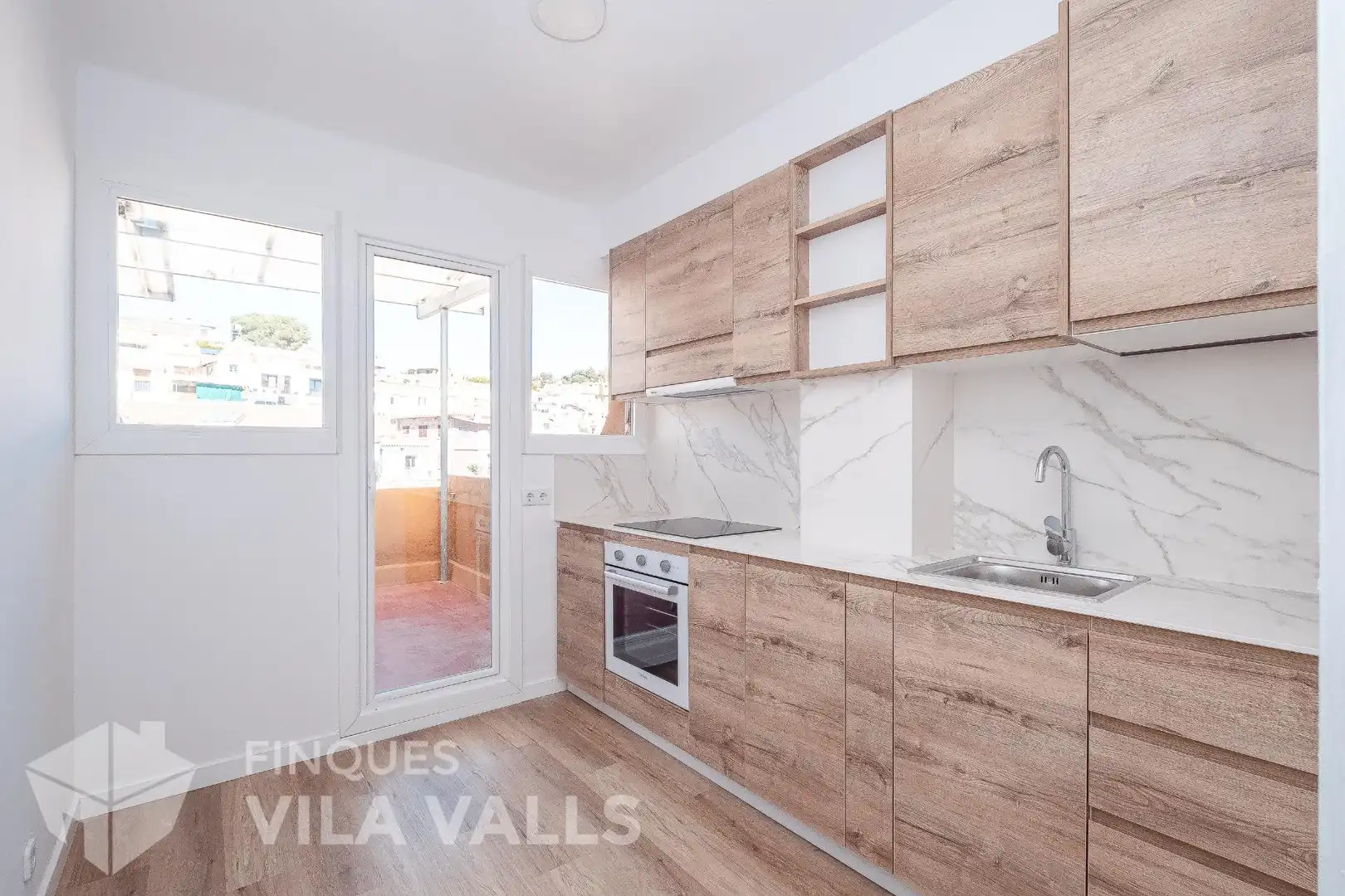 Kitchen of Attic for sale in Sant Feliu de Codines  with Air Conditioner, Terrace and Balcony