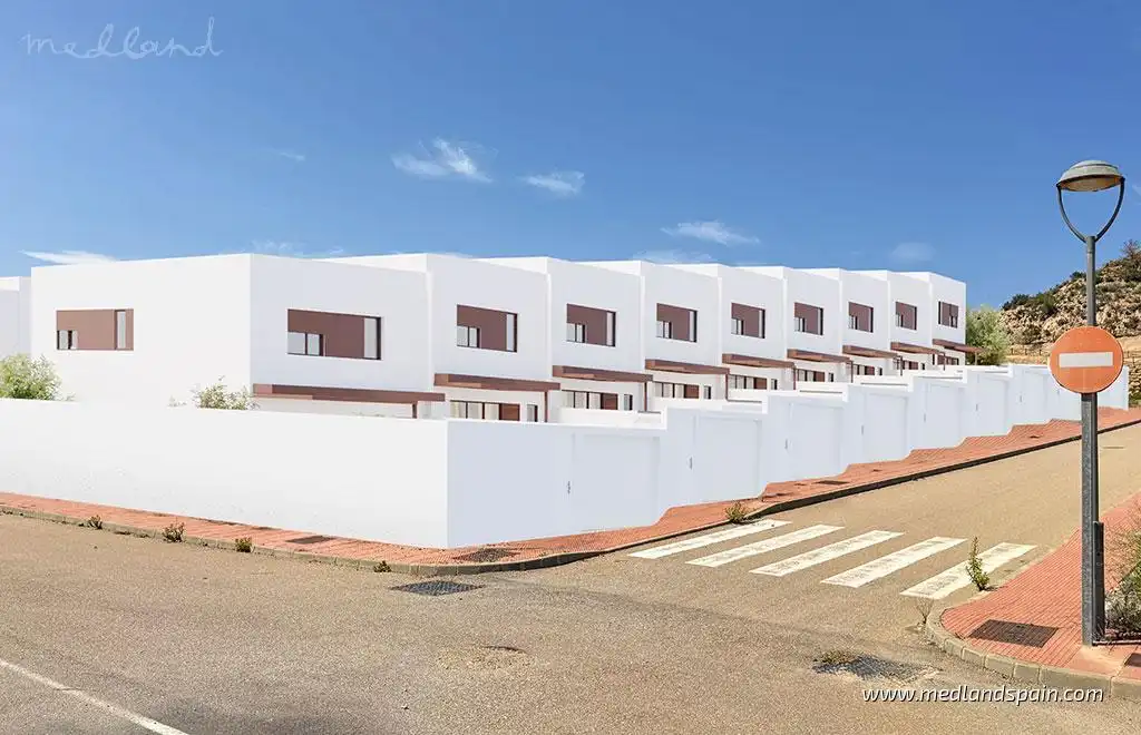 Vista exterior de Casa adosada en venda en Antas amb Terrassa