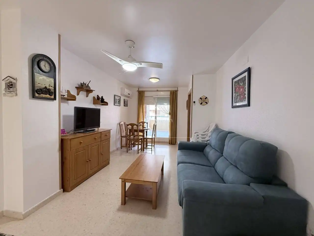 Sala d'estar de Apartament en venda en Oropesa del Mar / Orpesa amb Aire condicionat, Moblat i Balcó