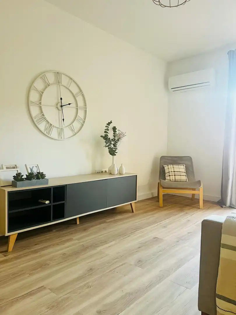 Wohnzimmer von Wohnung zur Miete in Valencia mit Klimaanlage, Heizung und Möbliert