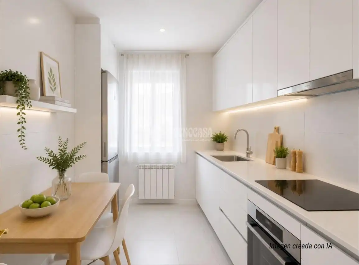 Kitchen of Flat for sale in Madrid  with Air Conditioner, Heating and Parquet flooring