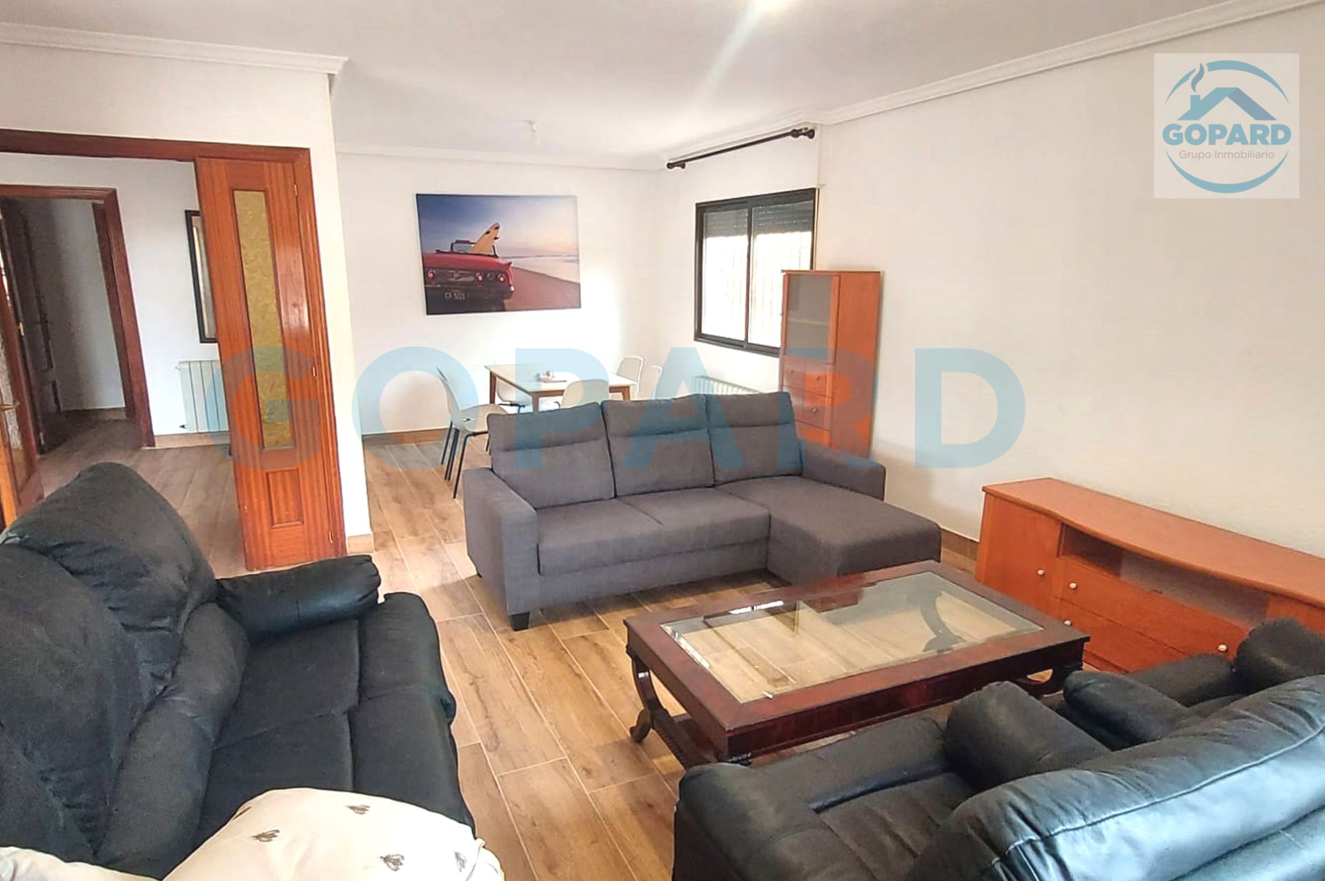 Living room of Single-family semi-detached to rent in Villanueva de la Cañada  with Heating, Private garden and Parquet flooring