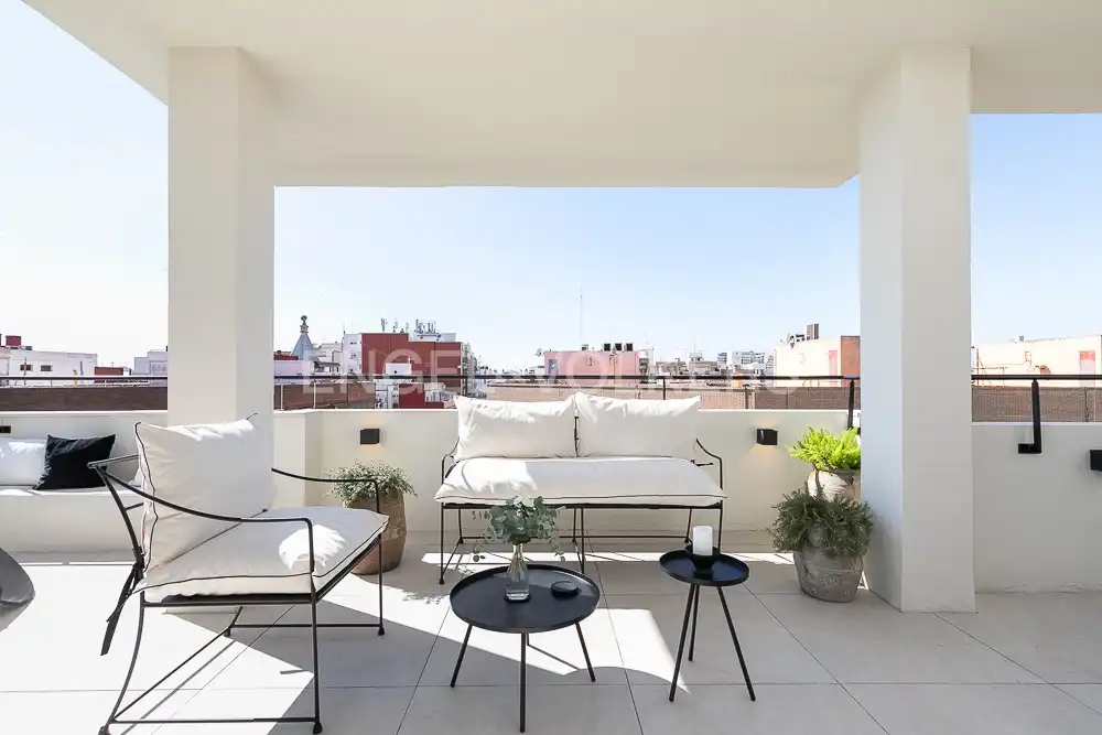 Terrace of Attic for rent in Valencia  with Air Conditioner, Heating and Terrace