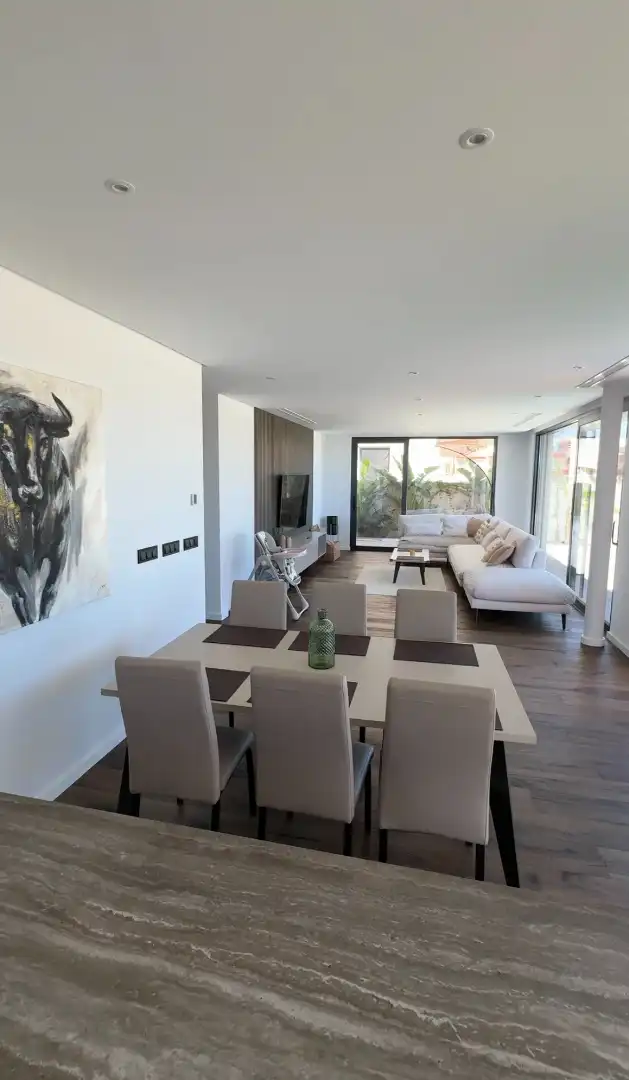 Sala de estar de Casa o chalet en venta en Pilar de la Horadada con Aire acondicionado, Jardín privado y Terraza