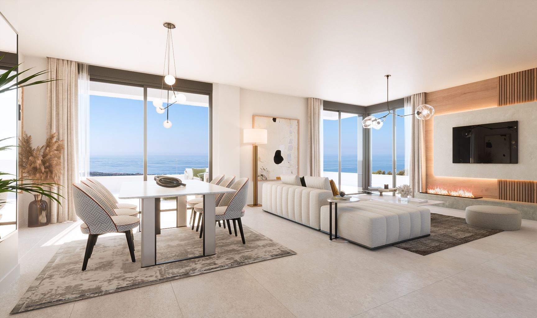 Sala de estar de Piso en venta en Marbella con Aire acondicionado, Terraza y Trastero