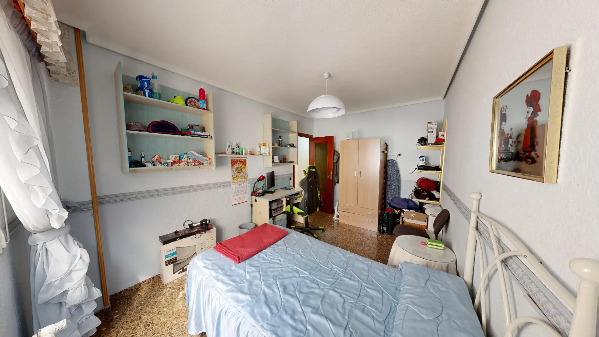 Bedroom of Flat for sale in Albacete  with Air Conditioner, Heating and Furnished
